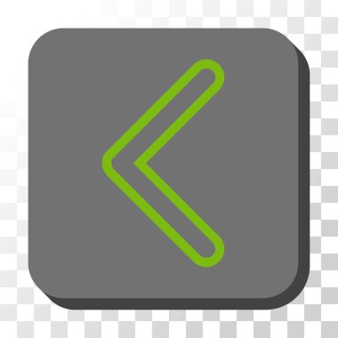 Ok ucu sol düğme kare vektör yuvarlak