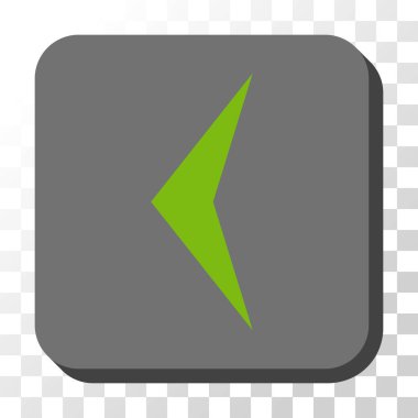 Ok ucu sol düğme kare vektör yuvarlak