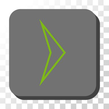 Kare vektör düğme ok ucu sağ yuvarlak