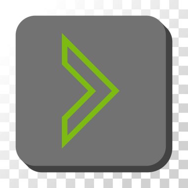 Kare vektör düğme ok ucu sağ yuvarlak