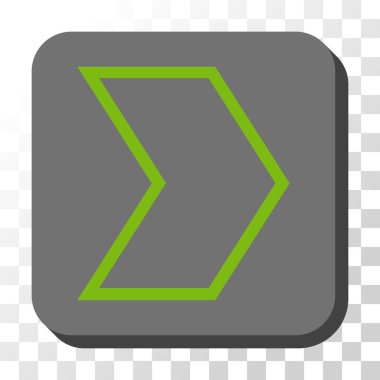 Kare vektör düğme ok ucu sağ yuvarlak