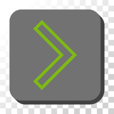 Kare vektör düğme ok ucu sağ yuvarlak