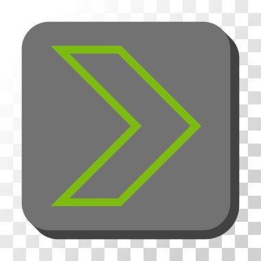 Kare vektör düğme ok ucu sağ yuvarlak