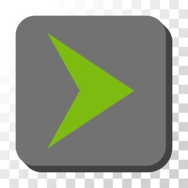 Kare vektör düğme ok ucu sağ yuvarlak