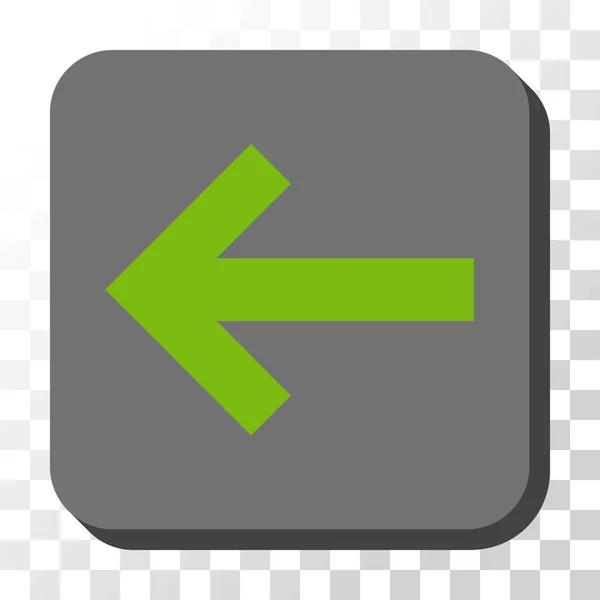 Βέλος αριστερά στρογγυλεμένο τετράγωνο διάνυσμα κουμπί — Διανυσματικό Αρχείο