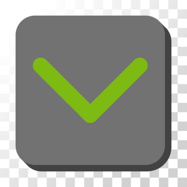 Yuvarlatılmış Kare vektör düğmesini aşağı yön