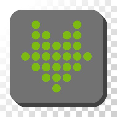 Yuvarlatılmış Kare vektör düğmesini aşağı noktalı ok