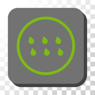 Damla yuvarlatılmış kare vektör düğmesi