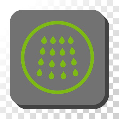 Damla yuvarlatılmış kare vektör düğmesi