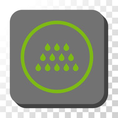 Damla yuvarlatılmış kare vektör düğmesi