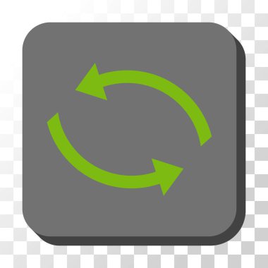 Exchange okları yuvarlak kare vektör düğmesi