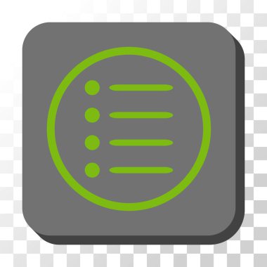 Öğeler yuvarlatılmış kare vektör düğmesini