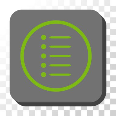 Öğeler yuvarlatılmış kare vektör düğmesini