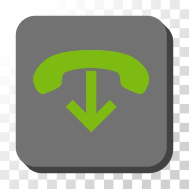 Yuvarlatılmış Kare vektör düğmesini Kapat telefonu