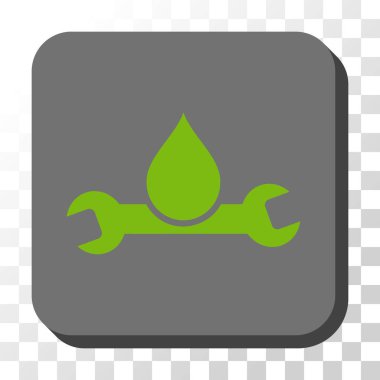 Sıhhi tesisat yuvarlak kare vektör düğmesi