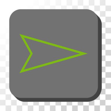 Kare vektör düğme işaretçi sağ yuvarlak