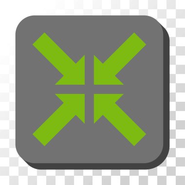 Basınç okları yuvarlak kare vektör düğmesi