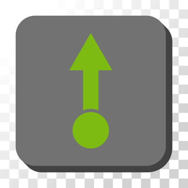 Τραβήξτε το κουμπί στρογγυλεμένες πλατεία διάνυσμα — Διανυσματικό Αρχείο