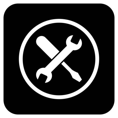 Düz kare vektör simge ayarlama