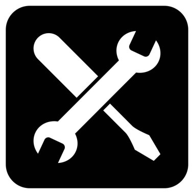 Düz kare vektör simge ayarlama