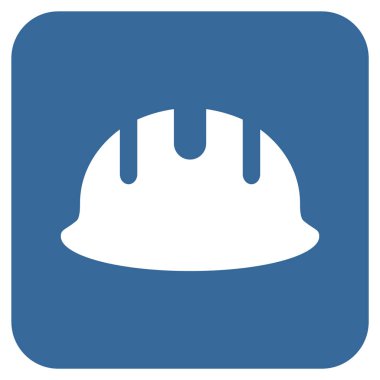 Oluşturucu işçisi düz kare vektör simgesi