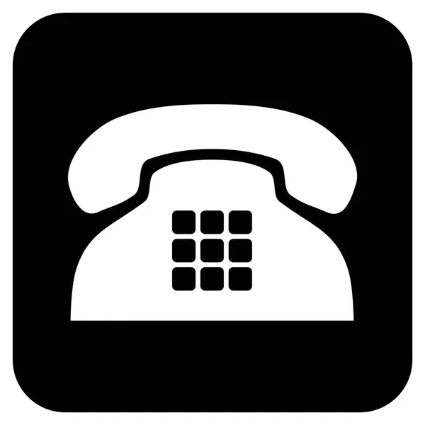 Teléfono de tono plano cuadrado Vector icono — Vector de stock
