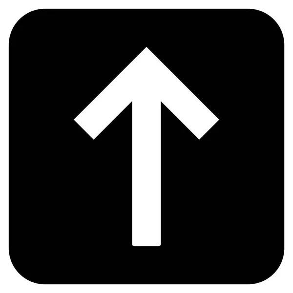 Icono de vector cuadrado plano de flecha hacia arriba — Vector de stock