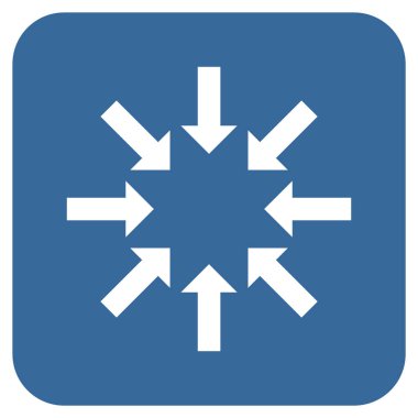 Oklar düz kare vektör simge Daralt