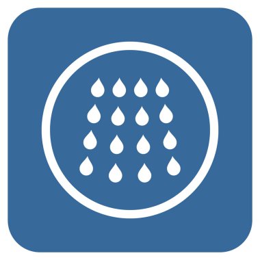 Damla düz kare vektör simgesi