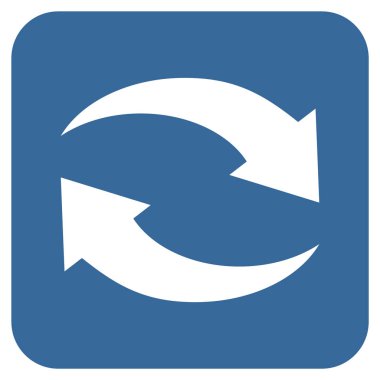 Exchange oklar düz kare vektör simgesi