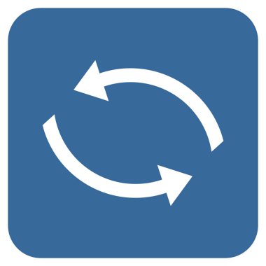 Exchange oklar düz kare vektör simgesi