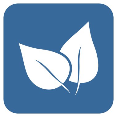 Flora Bitki düz kare vektör simgesi