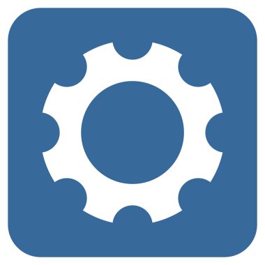 Vites düz kare vektör simgesi