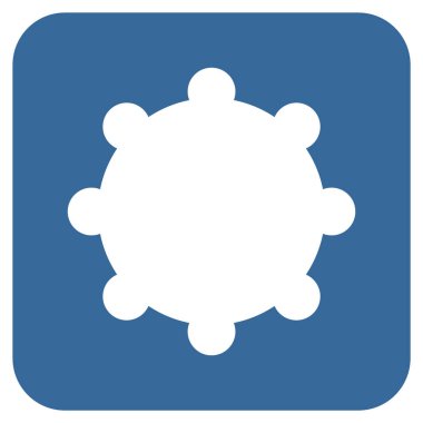 Vites düz kare vektör simgesi