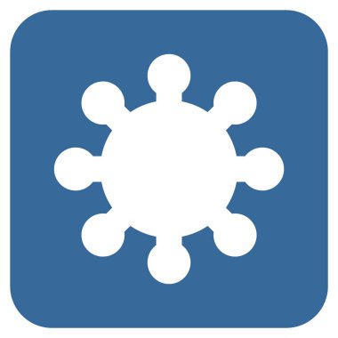 Vites düz kare vektör simgesi