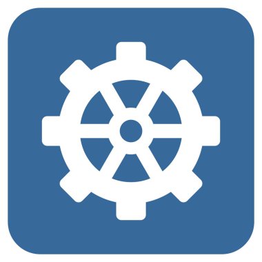 Vites düz kare vektör simgesi