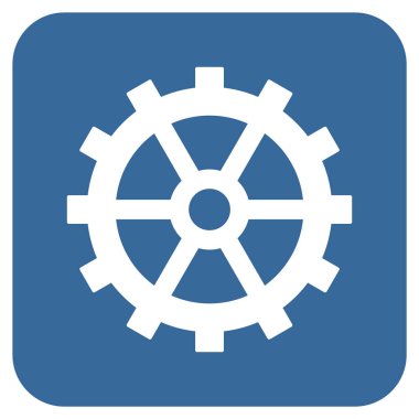 Vites düz kare vektör simgesi