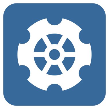 Vites düz kare vektör simgesi