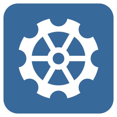 Vites düz kare vektör simgesi