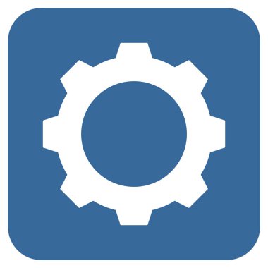 Vites düz kare vektör simgesi