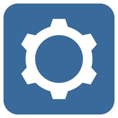 Vites düz kare vektör simgesi