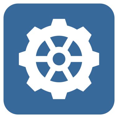 Vites düz kare vektör simgesi