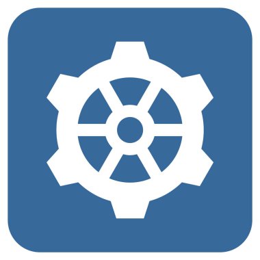 Vites düz kare vektör simgesi