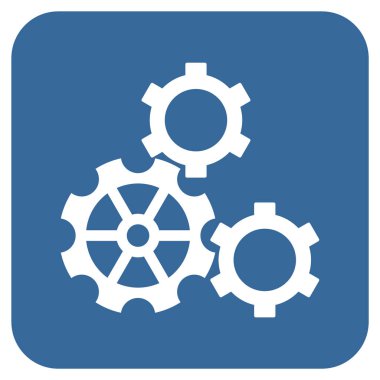 Vites düz kare vektör simgesi