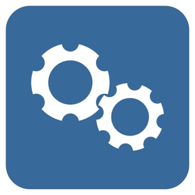 Vites düz kare vektör simgesi