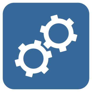 Vites düz kare vektör simgesi