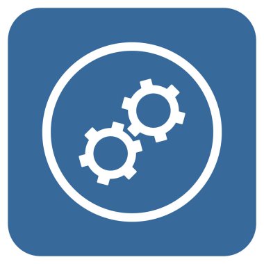 Vites düz kare vektör simgesi