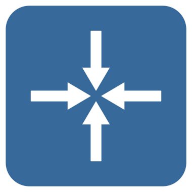 Etkisi oklar düz kare vektör simgesi