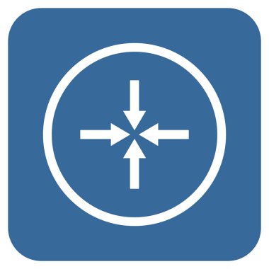 Etkisi oklar düz kare vektör simgesi