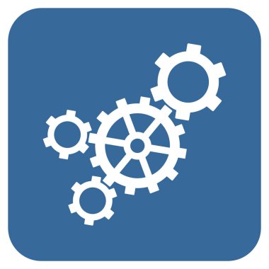 Mekanizması düz kare vektör simgesi